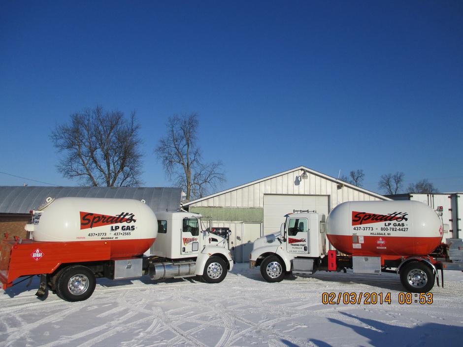 Propane/Lp Gas Spratt's Trading Post, Inc. Hillsdale, MI (800) 7824427
